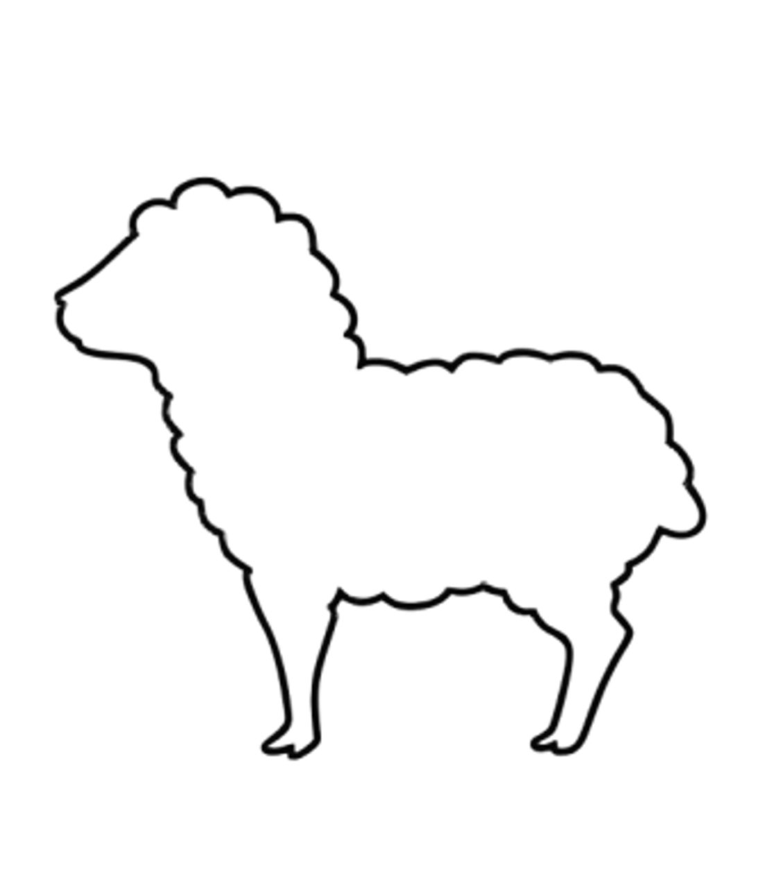 Small Sheep Cardstock Cutouts 4.5" x 4" – 12 Pack | Farm Animal Craft Shapes for Kids, Classroom Crafts, Bulletin Boards & DIY Projects